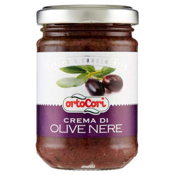 ORTOCORI BLACK OLIVE PASTE, GLASS 130 G
