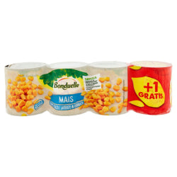 BONDUELLE CORN, CANNED 3 X 150 G+1 X 150 G
