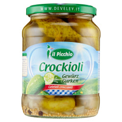 PICKLES CROCKIOLI IL PICCHIO, GLASS 670 G