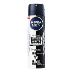 ДЕЗОДОРАНТ NIVEA MEN BLACK&WHITE INVISIBLE, 150 МЛ.