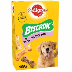 КУЧЕШКИ БИСКВИТКИ PEDIGREE BISCROK MIX 500 Г.