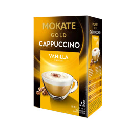 CAPPUCCINO MOKATE GOLD VANILLA 8 DOSES, 100 G