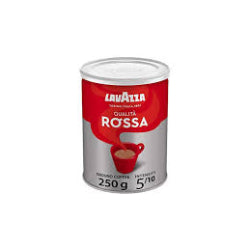 GROUND COFFEE LAVAZZA QUALITA ROSSA, METAL BOX 250 G