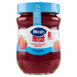 JAM HERO LIGHT FRAGOLE, STRAWBERRIES 280 G