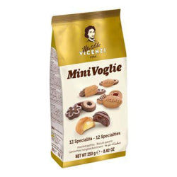 БИСКВИТИ АСОРТИ VICENZI MINIVOGLIE В ПЛИК 250 Г.