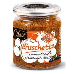 OLIVE AND SUN-DRIED TOMATO SAUCE-PASTE CITRES BRUSCHETTA, GLASS 200 G