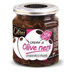 BLACK OLIVE PASTA SAUCE CITRES CREMA DI OLIVE NERE, GLASS 200 G