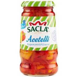 ЧЕРВЕНИ ЧУШКИ НА ЛЕНТИЧКИ С ОЦЕТ SACLA 290 Г.