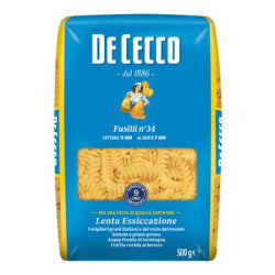 ПАСТА DE CECCO FUSILLI №34, 500 Г.