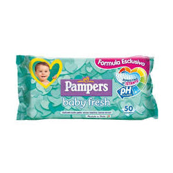 WET WIPES PAMPERS BABY FRESH 50PCS SOFT CLEAN