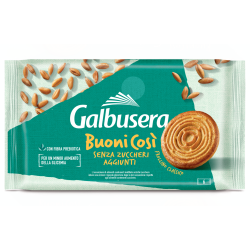 ПЪЛНОЗЪРНЕСТИ БИСКВИТИ GALBUSERA BUONI COSI БЕЗ ЗАХАР 330 Г