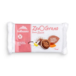 GALBUSERA ZEROGRANO BISCUITS WITH COCOA AND VANILLA CREAM 160 G
