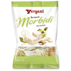 БОНБОНИ ОТ НУГА ХАЛВА VERGANI TORRONE С БАДЕМИ В ПЛИК, 130 Г.