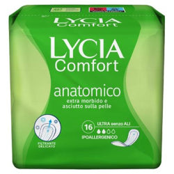 WOMEN'S NAPKINS LYCIA ASSORBENTI ULTRA ANATOMICO 16 PCS