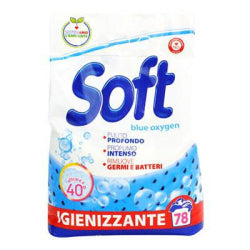 ПРАХ ЗА ПРАНЕ SOFT CLASSIC BLUE OXIGEN 78 ПРАНЕТА, 3.9 КГ