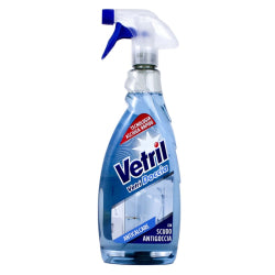 GLASS CLEANER VETRIL VETRI SPRAY ZERO ALLERGENI /GREEN/, 650 ML