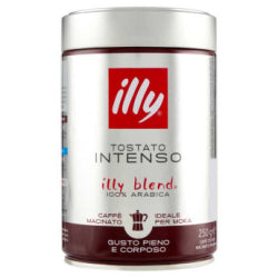 МЛЯНО КАФЕ ILLY MOKA INTENSO, 100% ARABICA 250 Г.