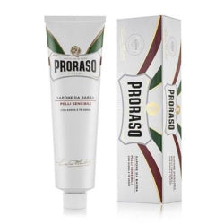 КРЕМ ЗА БРЪСНЕНЕ PRORASO BIANCO SENSITIVE В ТУБА, 150 МЛ.