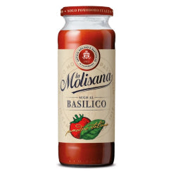 LA MOLISANA TOMATO SAUCE WITH BASIL, GLASS 340 G