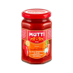 MUTTI TOMATO SAUCE WITH OLIVE OIL, GLASS 280 G