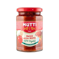 TOMATO SAUCE-RAGU MUTTI VEGETALE, GLASS 280 G