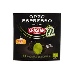 КАПСУЛИ БИО КАФЕ-НАПИТКА ORZO CRASTAN NESPRESSO 15 БР.