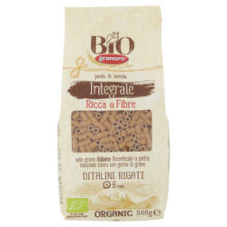 BIO PASTA GRANORO DITALINI RIGATI INTEGRALE, 500 G