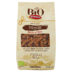 BIO PASTA GRANORO INTEGRALE FUSILLI, 500 G