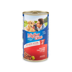 ХРАНА ЗА ГОЛЕМИ КУЧЕТА MIGLIOR CANE MANZO, С ГОВЕЖДО 1250 Г.