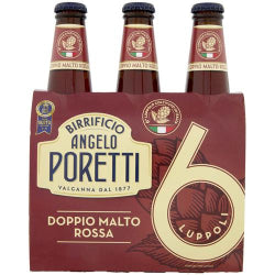 БИРА PORETTI 6 LUPPOLI /ШЕСТ ВИДА ХМЕЛ/ 3X330 МЛ, Vol.7°.