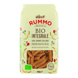 BIO  RUMMO PENNE RIGATE INTEGRALI ?66, 500 G