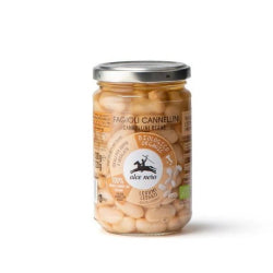BIO ALCE NERO CANNELLINI WHITE BEANS, GLASS 300 G