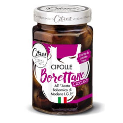 ONIONS IN BALSAMIC VINEGAR CITRES CIPOLLE BORETTANE, GLASS 290 G