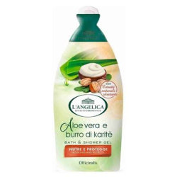 ДУШ ГЕЛ L'ANGELICA ALOE E KARITE, 450/500 МЛ.