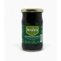 MAZZA PINELESS BLACK OLIVES, JAR 300 ML