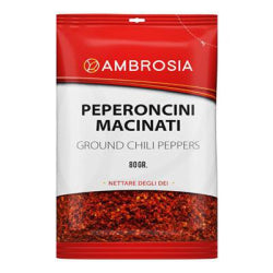 МЛЯНИ ЧИЛИ ЧУШКИ AMBROSIA BUSTA PEPERONCINI MACINATI 80 Г.