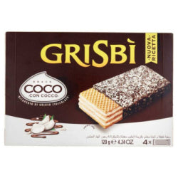 ВАФЛИ GRISBI COCCO SNACK 4x30 Г.