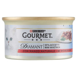 Храна За Котки Purina Gourmet Diamant С Парченца Телешко, Консерва 85 Г.