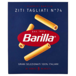 PASTA BARILLA ZITI TAGLIATI N°74, 500 G
