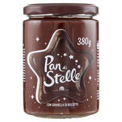 COCOA CREAM PAN DI STELLE WITH BISCUITS PIECES, MULINO BIANCO 380 G