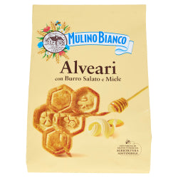 БИСКВИТИ С МЕД И СОЛЕНО МАСЛО MULINO BIANCO ALVEARI 600 Г
