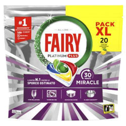 ТАБЛЕТКИ ЗА СЪДОМИЯЛНА FAIRY PLATINUM PLUS MIRACLE ЛИМОН, 20 БР.