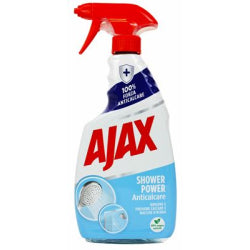 ПРЕПАРАТ ЗА БАНЯ AJAX SPRAY SHOWER POWER ANTICALCARE, 600 МЛ.