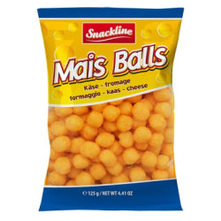 CORN SNACKS-BALLS SNACKLINE 125 G
