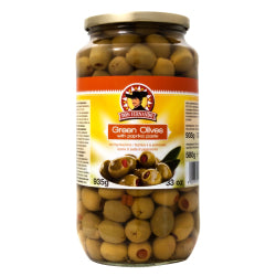 GREEN OLIVES WITH PEPPER DON FERNANDO, JAR 935 G