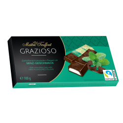 GRAZIOSO FINE CHOCOLATE WITH MINT, 100 G
