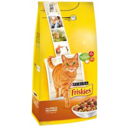СУХА ХРАНА ЗА КОТКИ PURINA FRISKIES/ ПИЛЕ И ЗЕЛЕНЧУЦИ/ 2 КГ.