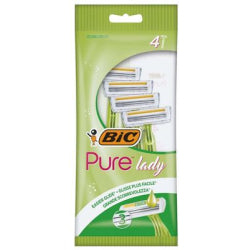 САМОБРЪСНАЧКИ BIC LADY PURE - 3 ALOE VERA В ПЛИК 4 БР.