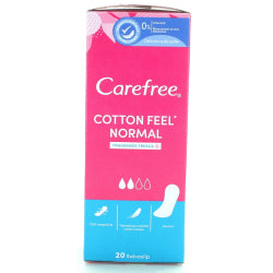 CAREFREE NORMAL FLORAL COTTON PADS 20 PCS