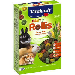 СУХА ХРАНА ЗА ЗАЙЧЕТА И ГРИЗАЧИ VITAKRAFT PARTY ROLLIS MIX 500 Г